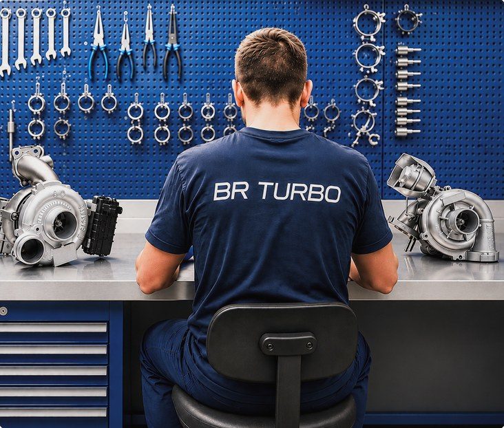 BR Turbo-specialist reviseert een turbocharger